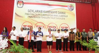 Cagub-Cawagub NTT Ikuti Ikrar Kampanye Damai