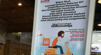 Rumah Makan di NTT Hanya Boleh Layani ‘Pesan Antar dan Bawa Pulang’