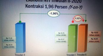 Pertumbuhan Ekonomi NTT Q2 2020 Kontraksi 1,96%