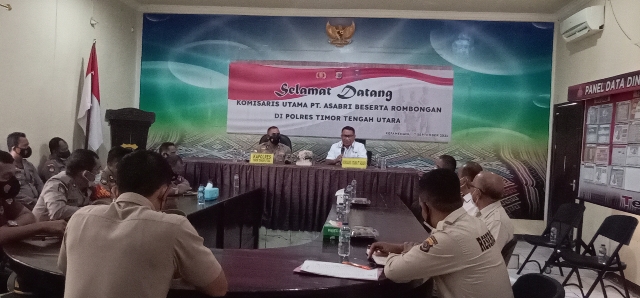 Fary Francis Sosialisasi Pinjaman Uang Muka KPR Asabri di Polres TTU