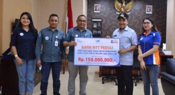 Setelah CSR Air Mancur, Bank NTT Gelontorkan Lagi Dana Lampu Hias Pantai Kelapa Lima-LLBK