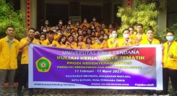 Undana Lepas 53 Mahasiswa Kedokteran Hewan KKN Tematik di Puskesmas