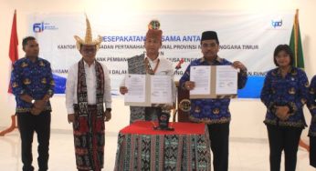 Bank NTT dan BPN Teken Kesepakatan Bersama Dukung Reforma Agraria